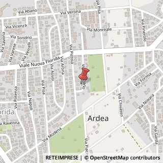 Mappa Via Bracciano, 42, 00040 Ardea, Roma (Lazio)