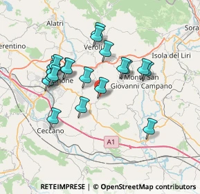 Mappa SP 19, 03027 Ripi FR (7.027)