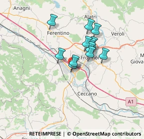 Mappa Via Armando Vona s.n.c., 03100 Frosinone FR, Italia (5.32)