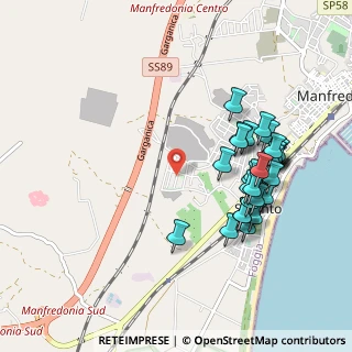 Mappa Via Mario Valente, 71040 Manfredonia FG, Italia (1.06786)