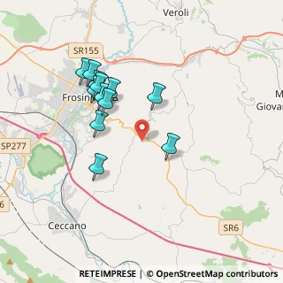 Mappa Via Gennare, 03020 Torrice FR, Italia (3.61833)