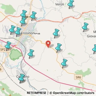 Mappa Via Gennare, 03020 Torrice FR, Italia (6.42733)