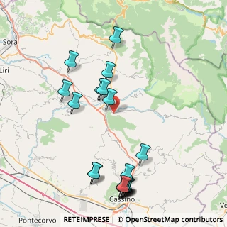 Mappa Via Bersaglio, 03042 Atina FR, Italia (10.157)