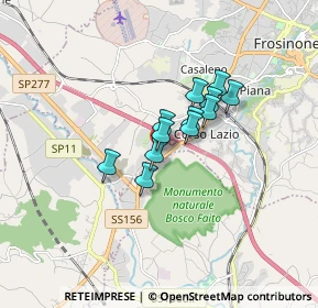 Mappa Via Degli Anziati, 03100 Frosinone FR, Italia (1.10667)
