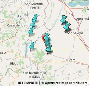Mappa Via Giuseppe Verdi, 71033 Casalnuovo Monterotaro FG, Italia (12.55176)