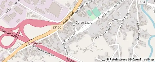 Mappa Frosinone