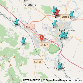 Mappa Via le Lame, 03100 Frosinone FR, Italia (6.13909)
