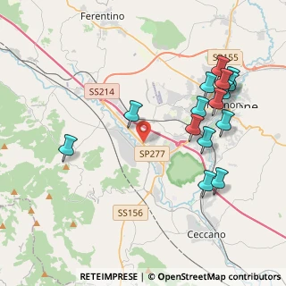 Mappa Via le Lame, 03100 Frosinone FR, Italia (4.762)
