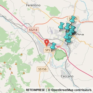 Mappa Via le Lame, 03100 Frosinone FR, Italia (4.5575)