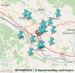 Mappa Corso Lazio, 03100 Frosinone FR, Italia (6.31647)