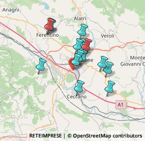 Mappa Corso Lazio, 03100 Frosinone FR, Italia (5.87188)