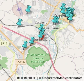 Mappa Corso Lazio, 03100 Frosinone FR, Italia (2.54)