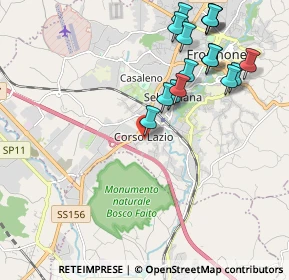 Mappa Corso Lazio, 03100 Frosinone FR, Italia (2.3725)