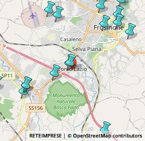 Mappa Corso Lazio, 03100 Frosinone FR, Italia (3.283)