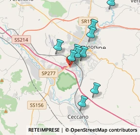 Mappa Corso Lazio, 03100 Frosinone FR, Italia (3.70182)