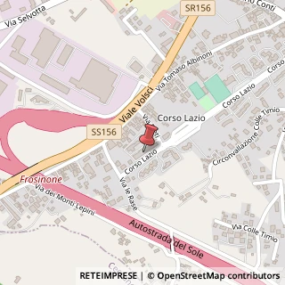 Mappa Corso Lazio, 17, 03100 Frosinone, Frosinone (Lazio)