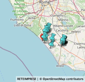 Mappa Via Gran Bretagna, 00071 Torvaianica RM, Italia (10.936)