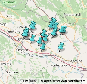 Mappa Via Santa Lucia, 03025 Monte San Giovanni Campano FR, Italia (10.788)