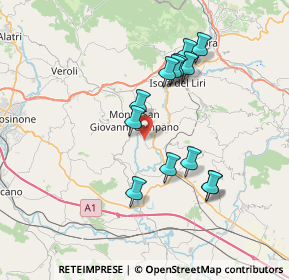 Mappa Via Santa Lucia, 03025 Monte San Giovanni Campano FR, Italia (7.02308)