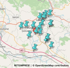 Mappa Via Santa Lucia, 03025 Monte San Giovanni Campano FR, Italia (6.0705)