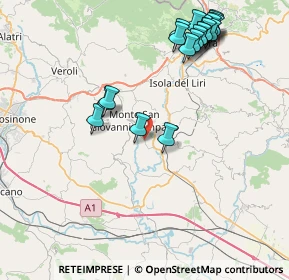 Mappa Via Santa Lucia, 03025 Monte San Giovanni Campano FR, Italia (9.884)