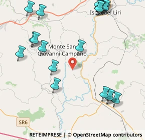 Mappa Via Santa Lucia, 03025 Monte San Giovanni Campano FR, Italia (5.792)