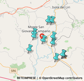 Mappa Via Santa Lucia, 03025 Monte San Giovanni Campano FR, Italia (3.33667)