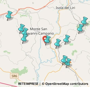 Mappa Via Santa Lucia, 03025 Monte San Giovanni Campano FR, Italia (5.11167)