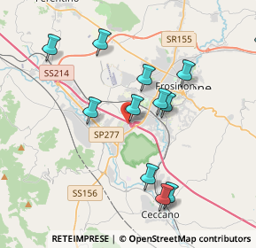 Mappa Via Vado la Lena, 03100 Frosinone FR, Italia (4.63692)