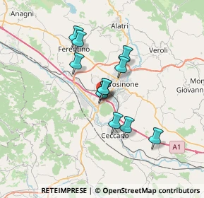 Mappa Via Vado la Lena, 03100 Frosinone FR, Italia (5.53091)