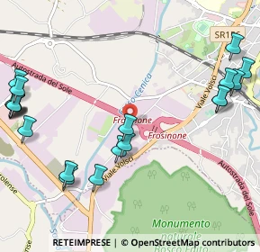 Mappa Via Vado la Lena, 03100 Frosinone FR, Italia (1.5235)