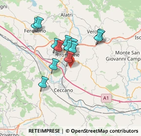 Mappa Via Prefelci, 03100 Frosinone FR, Italia (5.95692)