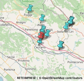 Mappa Via Prefelci, 03100 Frosinone FR, Italia (13.68733)