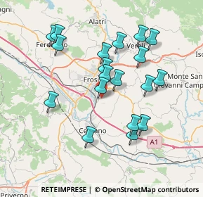 Mappa Via Colle Maladei, 03100 Frosinone FR, Italia (7.45105)