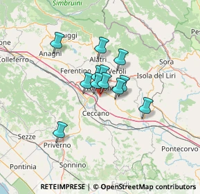 Mappa Via Colle Maladei, 03100 Frosinone FR, Italia (8.94083)