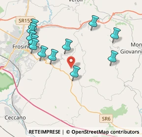 Mappa Via Colle Porcino, 03020 Torrice FR, Italia (4.36167)