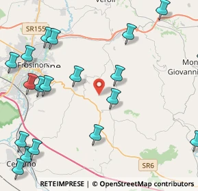 Mappa Via Colle Porcino, 03020 Torrice FR, Italia (6.2885)