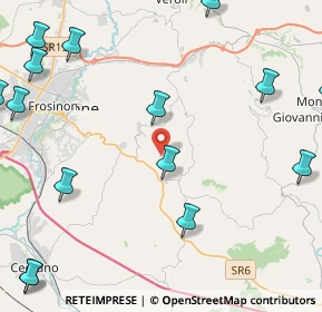Mappa Via Colle Porcino, 03020 Torrice FR, Italia (6.91813)