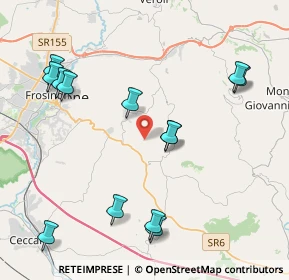 Mappa Via Colle Porcino, 03020 Torrice FR, Italia (4.97308)