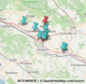 Mappa Via S. Giuliano, 03100 Frosinone FR, Italia (8.63182)