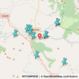 Mappa Via della Vandra, 03042 Atina FR, Italia (3.70917)