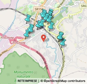 Mappa Via della Fornaci, 03100 Frosinone FR, Italia (0.8635)
