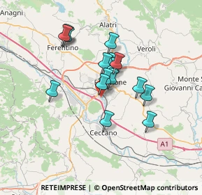 Mappa Via della Fornaci, 03100 Frosinone FR, Italia (5.81813)