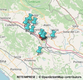 Mappa Asse Attrezzato, 03100 Frosinone FR, Italia (8.61364)