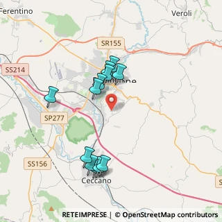 Mappa Via Vetiche, 03100 Frosinone FR, Italia (3.84333)