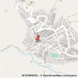 Mappa Vico San Biagio, 12, 71038 Pietramontecorvino, Foggia (Puglia)