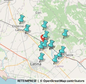 Mappa Via della Bonifica, 04013 Latina Scalo LT, Italia (6.22)
