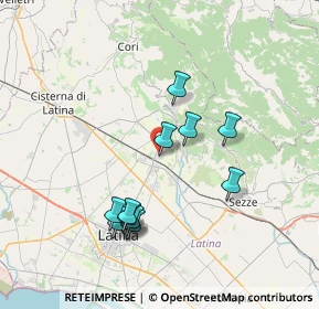 Mappa Via Rocco Chinnici, 04013 Sermoneta LT, Italia (7.445)