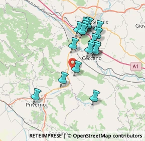 Mappa Via Antonio Cardilli, 03020 Giuliano di Roma FR, Italia (7.06316)