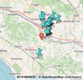 Mappa Via Antonio Cardilli, 03020 Giuliano di Roma FR, Italia (10.86118)